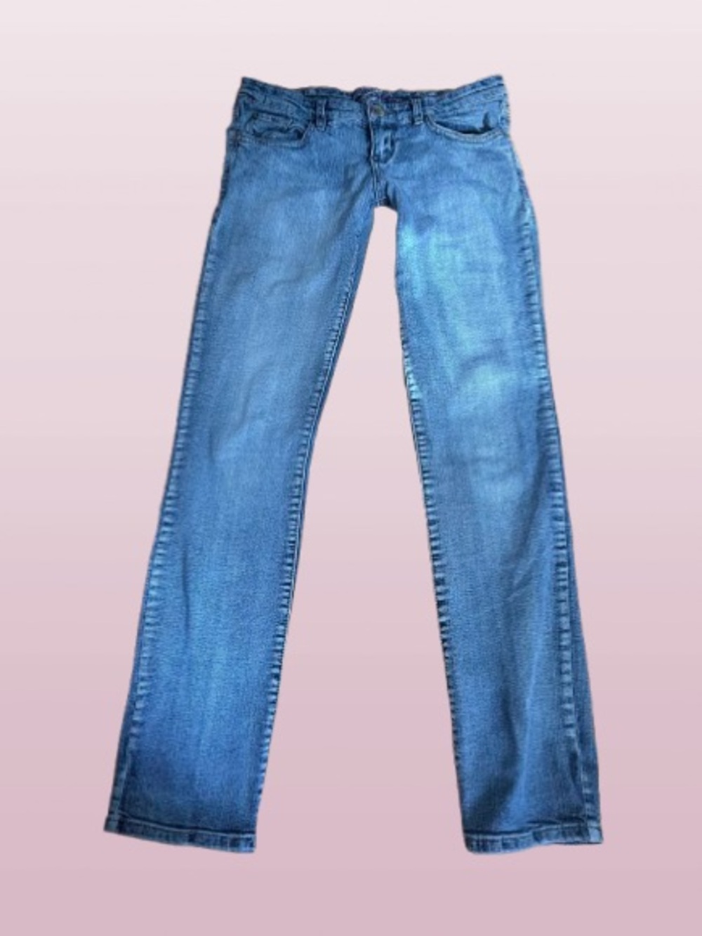low rise garage jeans